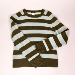 [J. Crew] Striped Lambswool Sweater